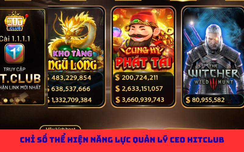Chỉ số thể hiện năng lực quản lý CEO Hitclub